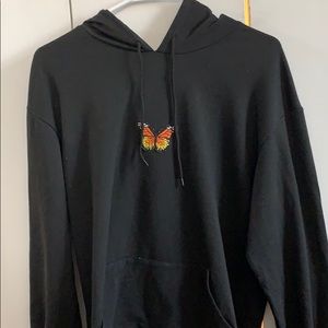 Black butterfly hoodie!